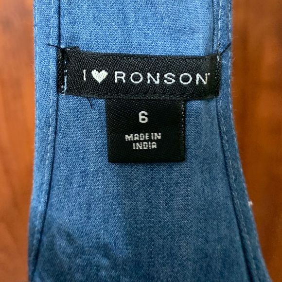NWT I 🖤 Ronson Denim Mini Dress - Picture 7 of 8